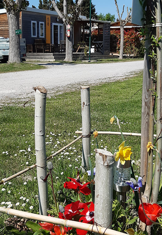 Les Peupliers, camping de Colombiers, en Hérault