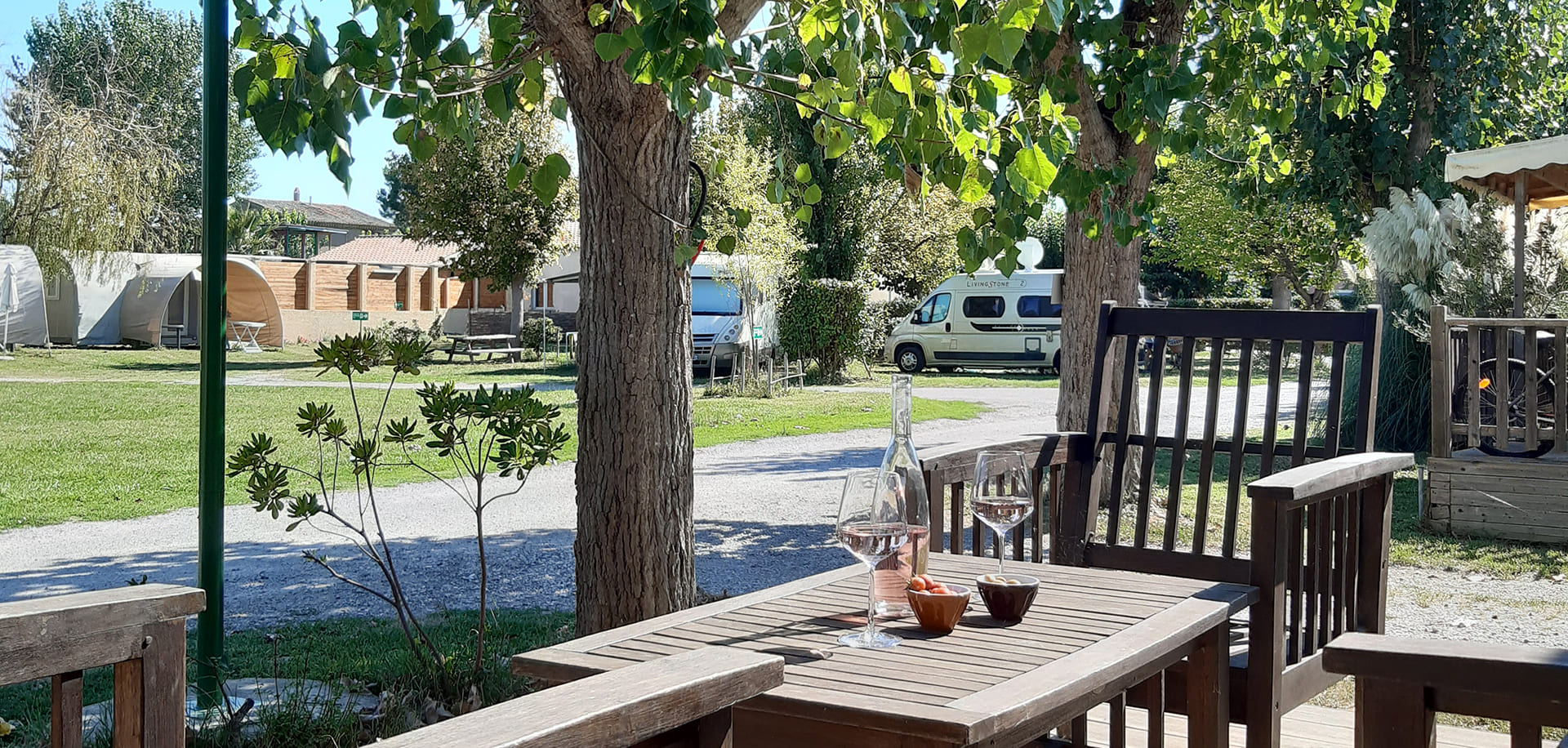 Camping les Peupliers proche de Béziers, location de mobil-home