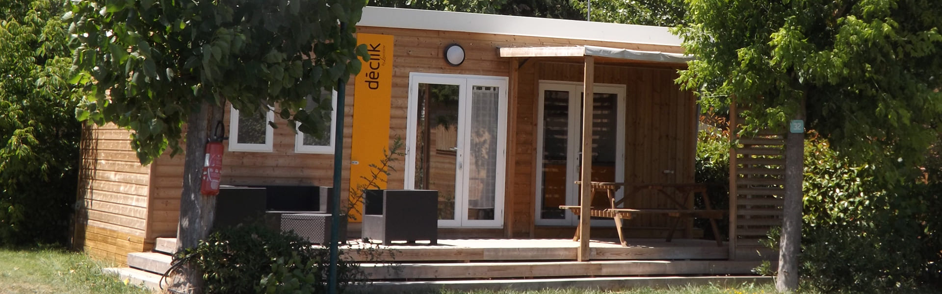 Mobilehome rentals at Les Peupliers campsite near Béziers