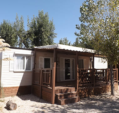 Rental mobilehome 6 to 8 people 40 m² - Cobalt Harmony at the campsite les Peupliers in Colombiers